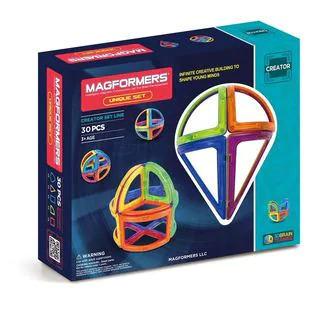 Magformers Unique Multicolor Plastic 30-piece Set
