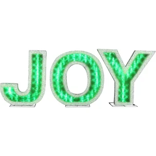 Gemmy Lights Shadow Box 'JOY' Letters