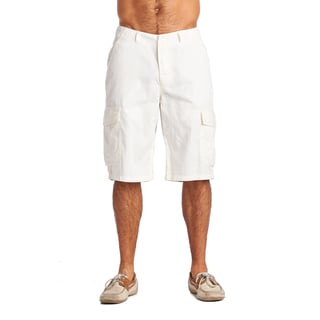 OTB Men's ZW White Cotton/Polyester Cargo Shorts