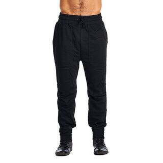 ARSNL Men's Black Cotton-Polyester Active-wear Pants