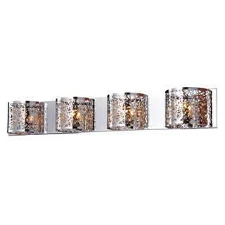 Bromi Design Royal Silvertone Crystal/Metal 4-light Wall Sconce