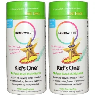 Rainbow Light Kid's One Multistars Multivitamin (30 Chewable Tablets)