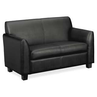 Basyx by HON Leather Club Lounge Seating - Black