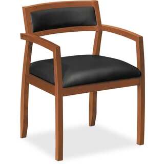 Basyx by HON Wood Guest Chair - Bourbon Cherry