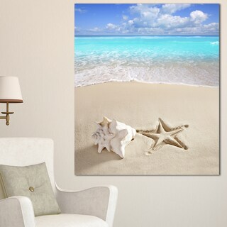 Caribbean Beach Starfish - Beach Photography Canvas Art Print