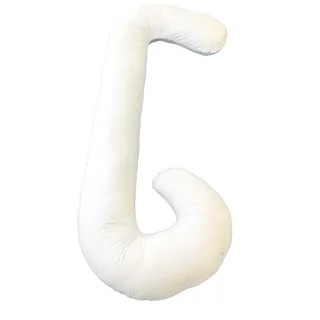 U.S. Pride Furniture White Cotton C-shape Cozy Comfort Body Pillow