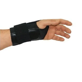Unisex Black Fitted Elastic Left-hand Wrist Brace