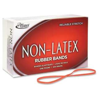 Alliance Non-Latex Rubber Bands, #19 - Orange (1440/Box)