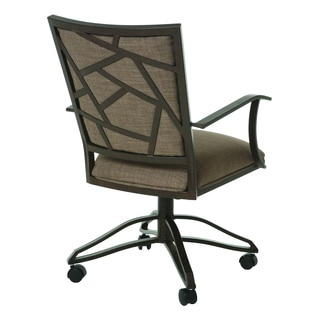 Homestead Powder-coated Steel and Polyurethane Caster Chair