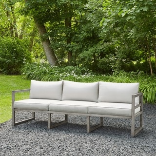 Real Flame Monaco 87.75 in. L x 29 in. D x 25.75 in. H Outdoor 3-seat Sofa