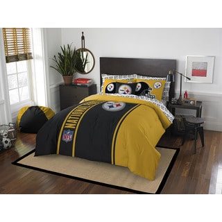 NFL 846 Steelers Full 7-piece Bed in a Bag with Sheet Set