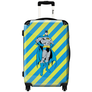 iKase Batman Stripes Backround 20-inch Fashion Hardside Carry On Spinner Suitcase