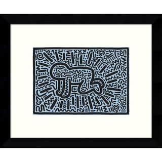 Keith Haring 'Kh18 (Crawling Child)' 11 x 9-inch Framed Art Print