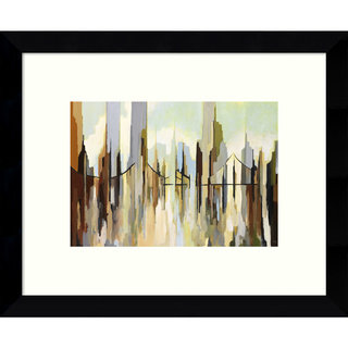 Gregory Lang 'Skyscraper City' 11 x 9-inch Framed Art Print