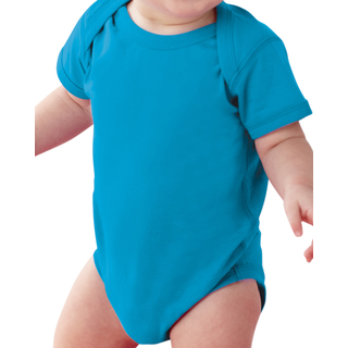 Rabbit Skins Blue Cotton Infant Bodysuit