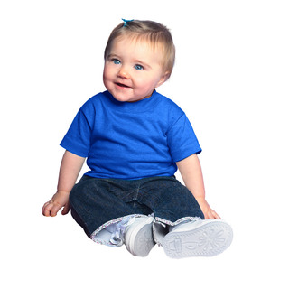 Royal Blue Cotton 5.5-ounce Infant Short Sleeve Jersey T-shirt