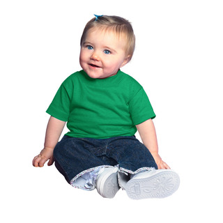 5.5 Ounce Infant Kelly Short-sleeved Jersey T-shirt