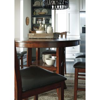 Signature Design by Ashley Renaburg Medium Brown Oval Counter Table