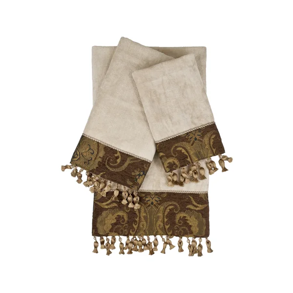 Sherry Kline China Art Brown 3-piece Decorative Towel Set