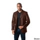 Mason & Cooper Men's Black/Brown Leather Jacket