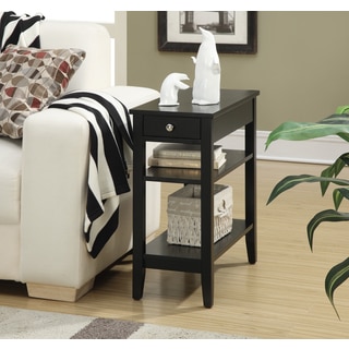 Convenience Concepts American Heritage 3-Tier End Table with Drawer