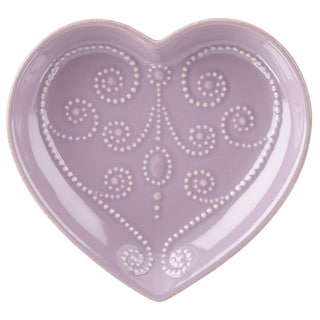 Lenox French Perle Violet Heart Dish