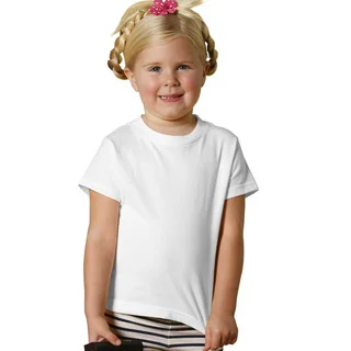 Youth White Cotton Jersey Short-sleeved T-shirt