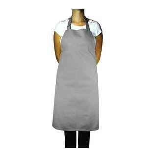 MUkitchen Adjustable Cotton Nickel-color Herringbone Weave 35-inch Apron with Large Pockets