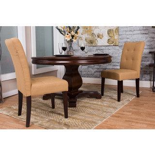 Somette Tan Tufted Dining Chair Set (Set of 2)