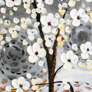 "Blossom Tree with Swirls" Original Oil Paint Canvas Art