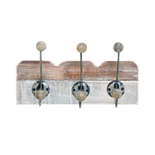 Wood/Metal 8-inch x 14-inch Wall Hook
