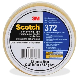Scotch Box-Sealing Tape 372 - Clear (24/Carton)