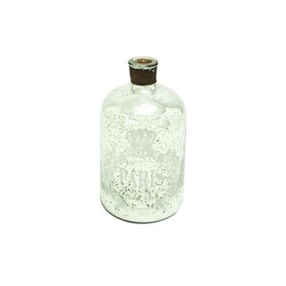 Old World Charm Glass and Metal 12-inch x 7-inch Decorative 'Paris' Bottle