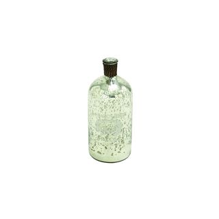 Antique Silver Glass Decorative Bottle