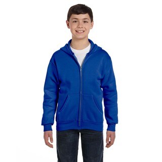 Comfortblend Boys' Deep Royal Ecosmart Full-Zip Hoodie Sweatshirt