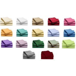 Home Dynamix Ritz Microfiber Collection Solid Color Sheet Set (Option: Green)