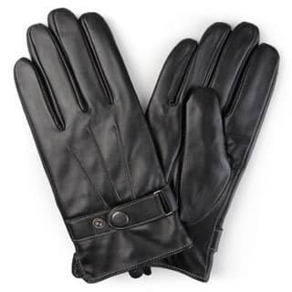 Vance Co. Men's Lined Leather Sheepskin Gloves
