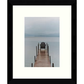 Framed Art Print 'Morning Watch (Dock)' by Orah Moore 9 x 11-inch