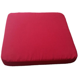 Clingo Cushions Indoor/Outdoor Red Magnetic Bistro Seat Pad