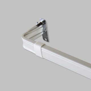 InStyleDesign Adjustable Lockseam Curtain Rod 2 inch Clearance