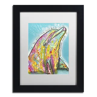 Dean Russo 'Dolphin' Matted Framed Art