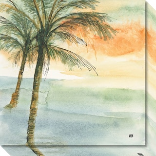 Canvas Art Gallery Wrap 'Island Sunset I' by Chris Paschke 20 x 20-inch