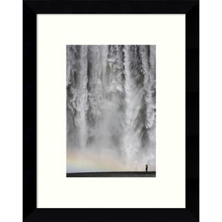 Framed Art Print 'Iceland 113: Waterfall' by Maciej Duczynski 9 x 11-inch