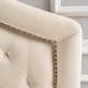 Killian Adjustable Full/ Queen Studded Tufted Fabric Headboard by Christopher Knight Home