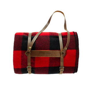 Pendleton Rob Roy Twin Extra Long Blanket with Leather Carrier