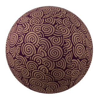 Handmade Yoga Ball Cover Plum Swirl Design (Thailand)