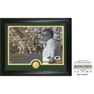 Vince Lombardi "Quote" Bronze Coin Photo Mint