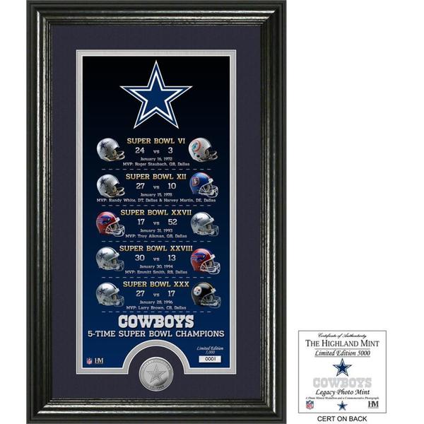 Dallas Cowboys "Legacy" Minted Coin Photo Mint - Multi-color