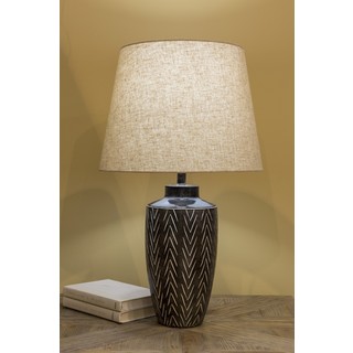 Baton Rouge Table Lamp with Painted Resin Base