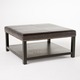 Avary Wood Square Storage Ottoman Table with Bottom Rack by Christopher Knight Home